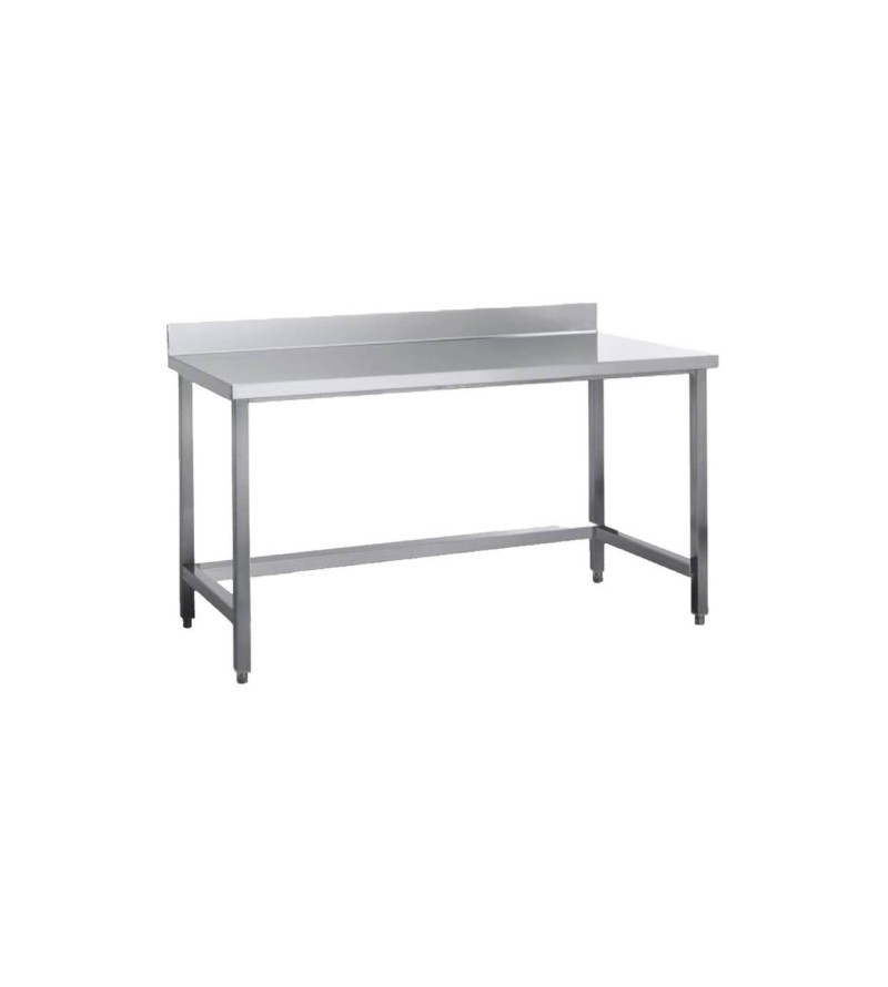 Mesa acero inoxidable mural sin estante montada 1000x400x850 mm